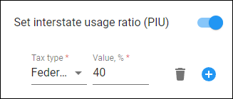 Set PIU ratio