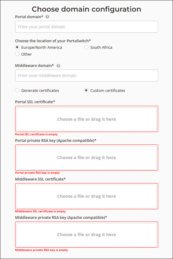 ChooseDomainConfiguration