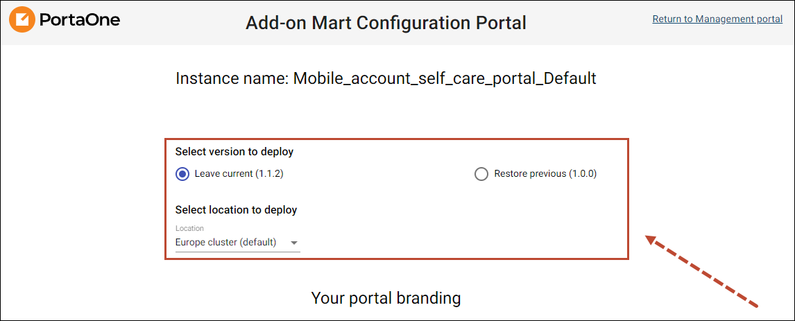 General settings